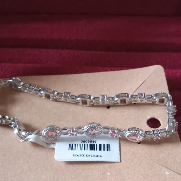 Genuine Morro Redondo Pink Toumaline Bracelet NWT - Picture 3 of 3